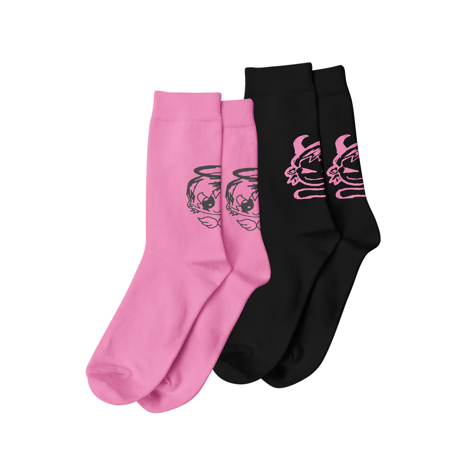 angel/devil sock set