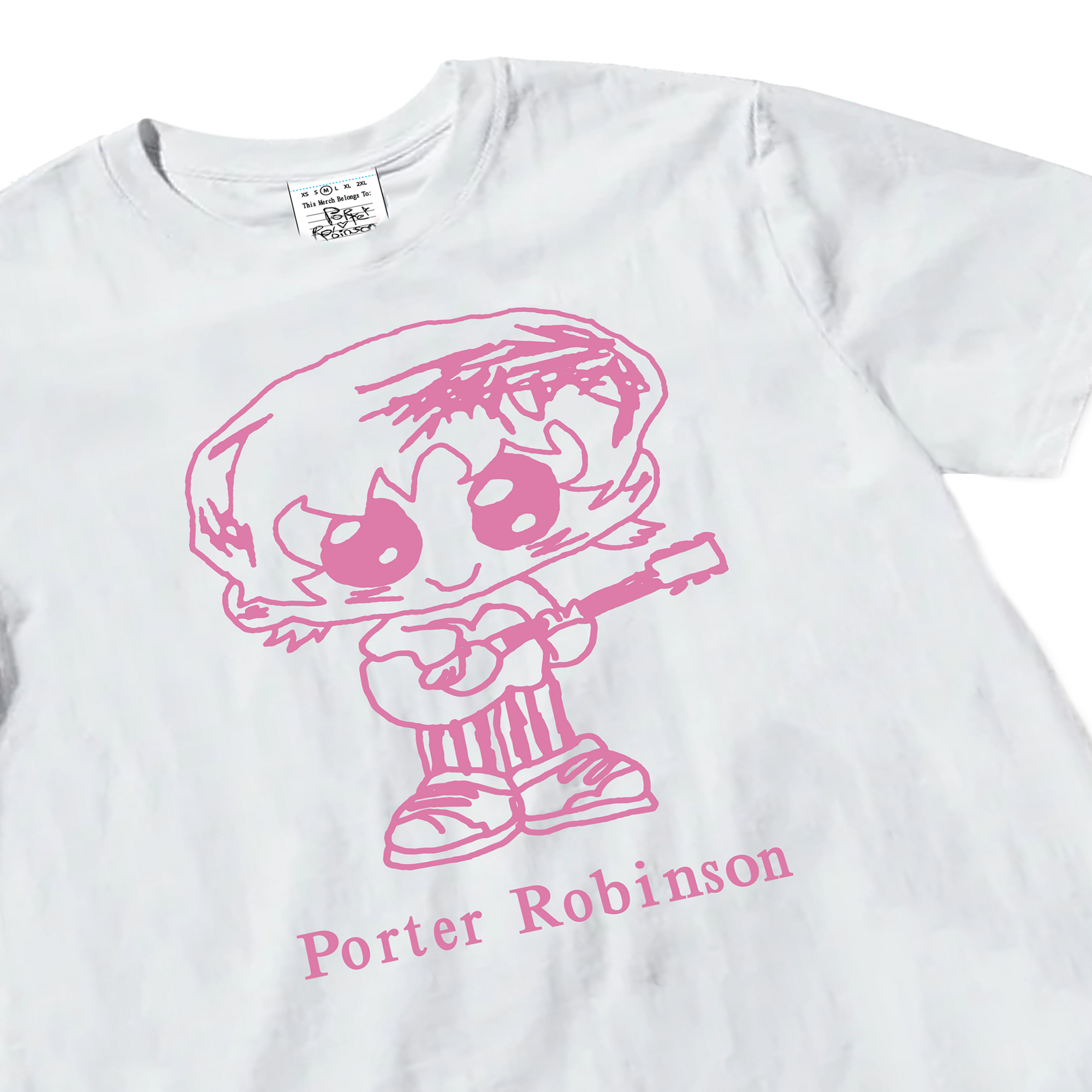 Porter Robinson Logo Tee White