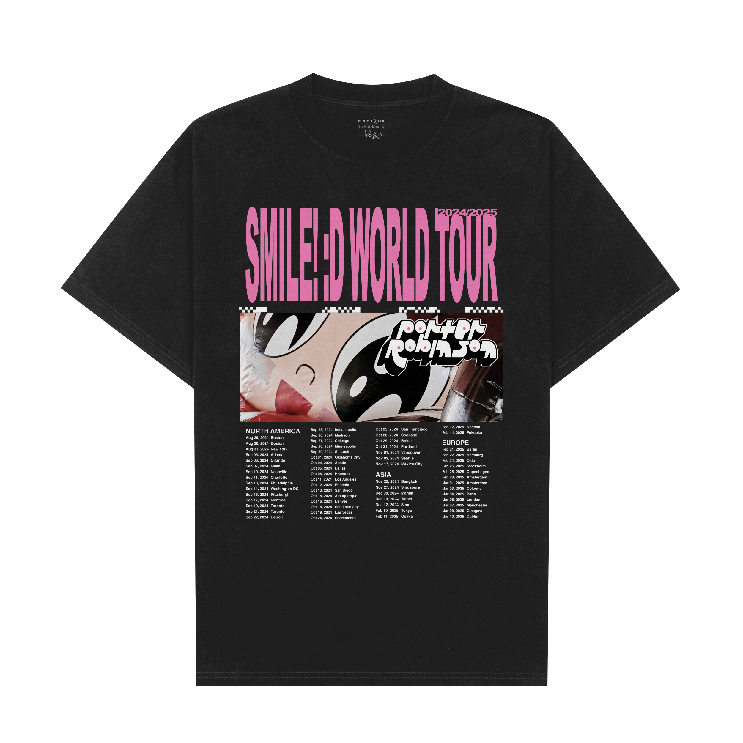 tour dates tee – Porter Robinson