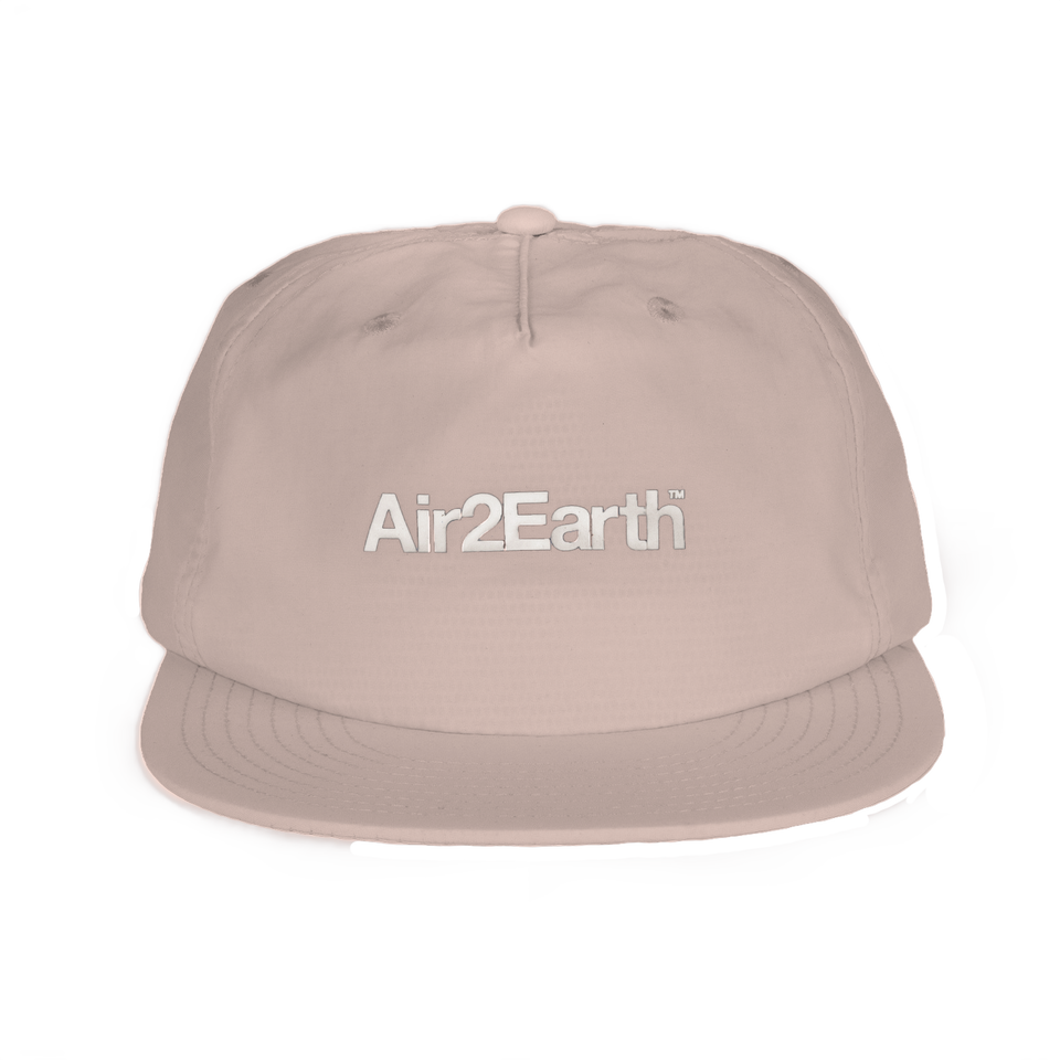 air2earth logo cap (pale pink)